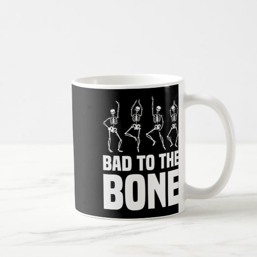 Naar het botskelet Funny Halloween Skeleton Koffiemok (Rechts)