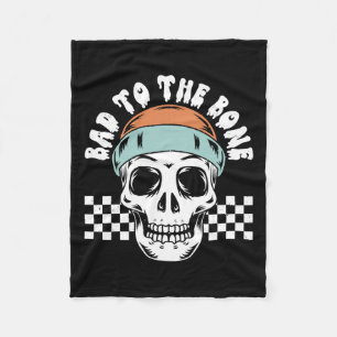 Naar het botskelet Halloween Two Birthday Toddle Fleece Deken