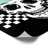 Naar het botskelet Halloween Two Birthday Toddle Poster (Hoek)