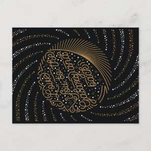 NAAR HET Briefkaart GALAXY EN TERUG/Valentijnsdag