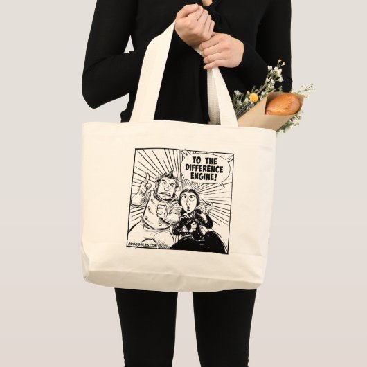 Naar het deelvenster Differentiemotor Grote Tote Bag (Voorkant (product))