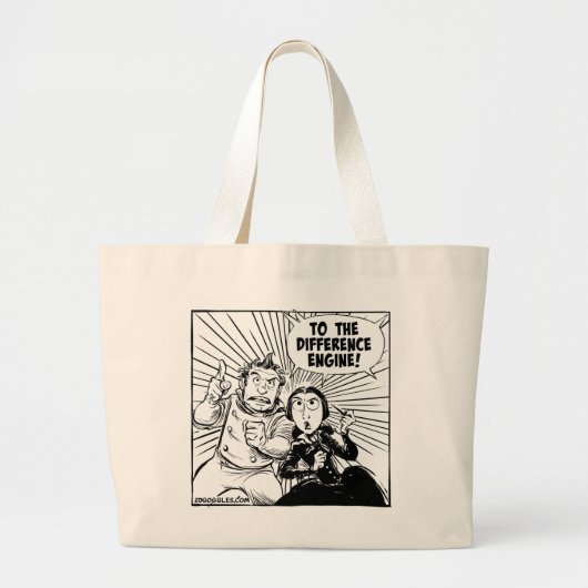 Naar het deelvenster Differentiemotor Grote Tote Bag (Voorkant)