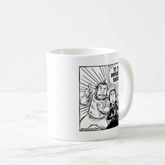 Naar het deelvenster Differentiemotor Koffiemok (Voorkant rechts)