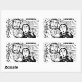 Naar het deelvenster Differentiemotor Rechthoekige Sticker (Vel)