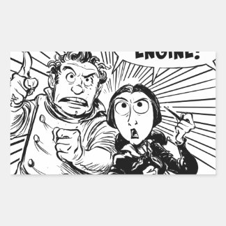 Naar het deelvenster Differentiemotor Rechthoekige Sticker