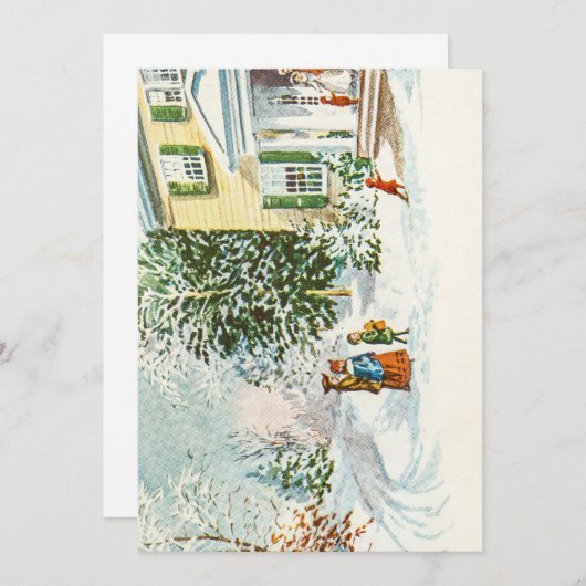 Naar het Folks Terug Home Kaart (Voorkant / Achterkant)