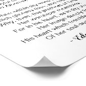 Naar het gedicht van Edgar Allan Poe Poster (Hoek)