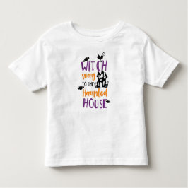 Naar het gehakte huis, vleermuizen, halloween kinder shirts