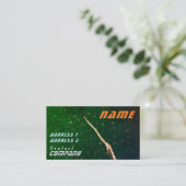 Naar het groene ruimtevaartcongres van het vliegtu visitekaartje (Staand voorkant)