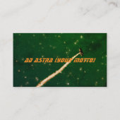 Naar het groene ruimtevaartcongres van het vliegtu visitekaartje (Achterkant)