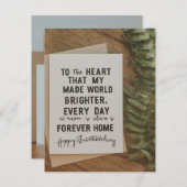 Naar het hart dat mijn wereld elke dag helderder m (Voorkant / Achterkant)