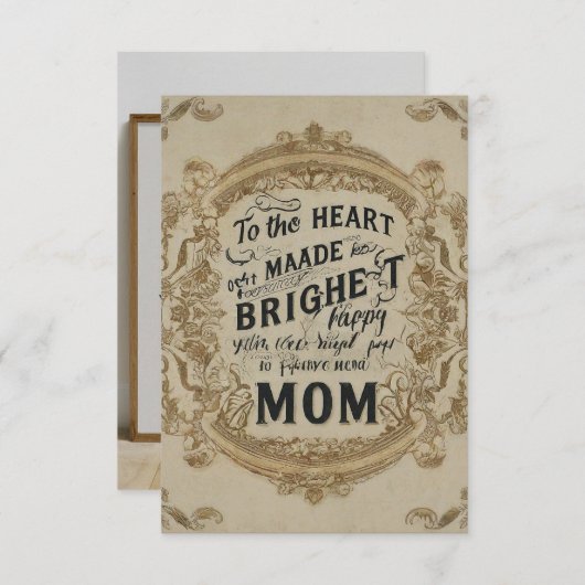 Naar het hart dat mijn wereld elke dag helderder m (Voorkant / Achterkant)