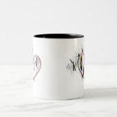 Naar het hart tweekleurige koffiemok (Center)