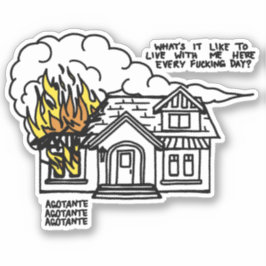 Naar het hart van de dood sticker