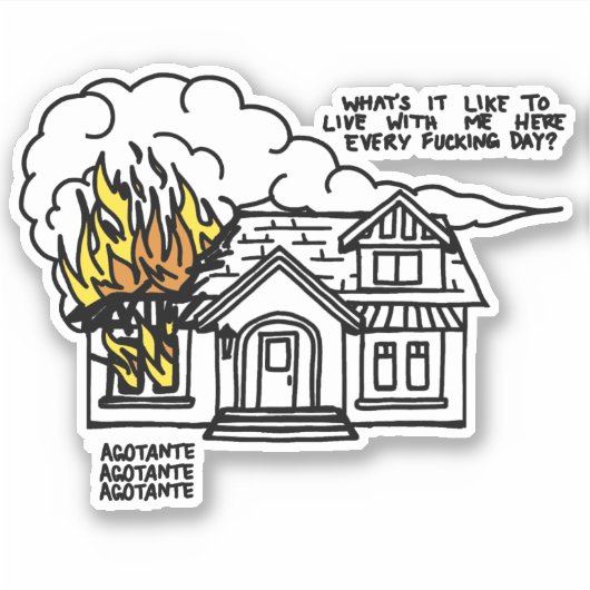 Naar het hart van de dood sticker (Voorkant)