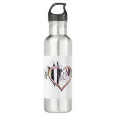 Naar het hart waterfles  (Voorkant)