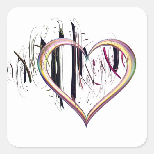 Naar het hart zijn er echte stickers (Voorkant)