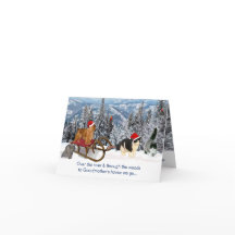 Naar het huis van oma met kerst