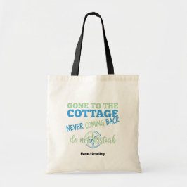 Naar het huisje, nooit meer terug Kompas plezier Tote Bag