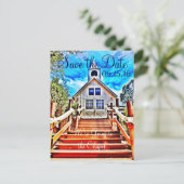 Naar het kapel gaan sparen het Briefkaart van de D (Staand voorkant)