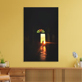 Naar het licht canvas afdruk (Insitu (Woonkamer))