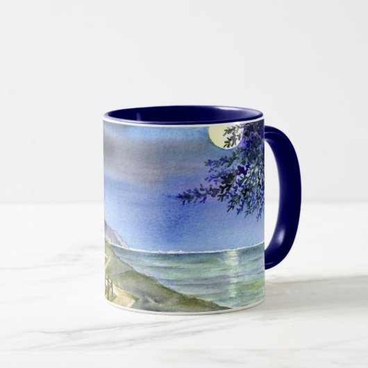 Naar het licht van de zilvermaan mok (Voorkant rechts)