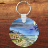 Naar het licht van de zilvermaan sleutelhanger (Voorkant)