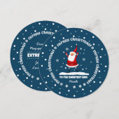 Naar het liefste meisje van Kerstmis Feestdagenkaart (Voorkant / Achterkant)