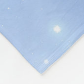 Naar het maan Baby shower Fleece Deken (Hoek)
