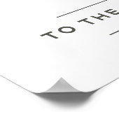 Naar het maan en Achterste Poster (Hoek)