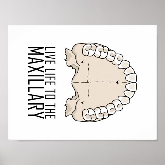 "Naar het Maxillary"-Poster Poster (Voorkant)
