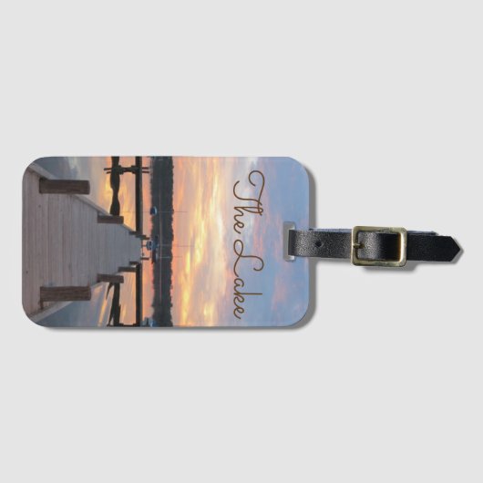 Naar het meer! bagagelabel (Voorkant (horizontaal))