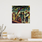 Naar het meer van I door August Macke Poster (Keuken)