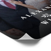 naar het moderne en elegante fotohuwelijk poster (Hoek)