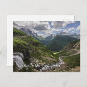 Naar het nationaal park van de Sun Road Glacier Briefkaart (Voorkant / Achterkant)