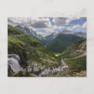 Naar het nationaal park van de Sun Road Glacier Briefkaart