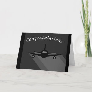 **NAAR HET NIEUWE PILOT** CONGRATULATIES KAART