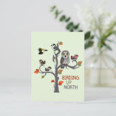 Naar het noorden briefkaart (Staand voorkant)