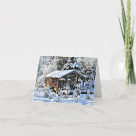 Naar het noorden  Mn!  Het huisje Bedankkaart