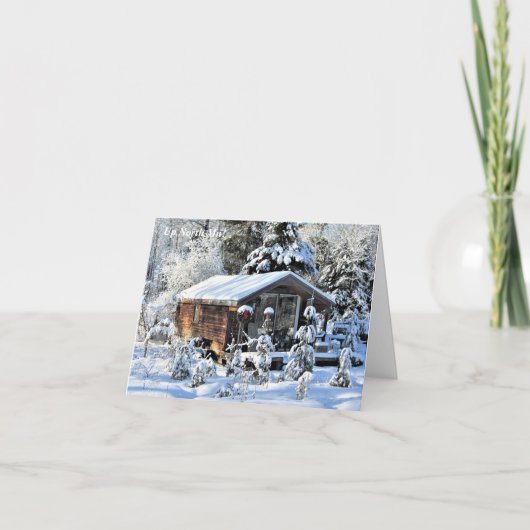 Naar het noorden  Mn!  Het huisje Bedankkaart (Voorkant)