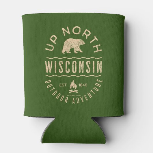 Naar het noorden van Wisconsin Blikjeskoeler (Achterkant)