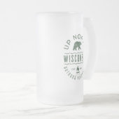 Naar het noorden van Wisconsin Matglas Bierpul (Voorkant rechts)