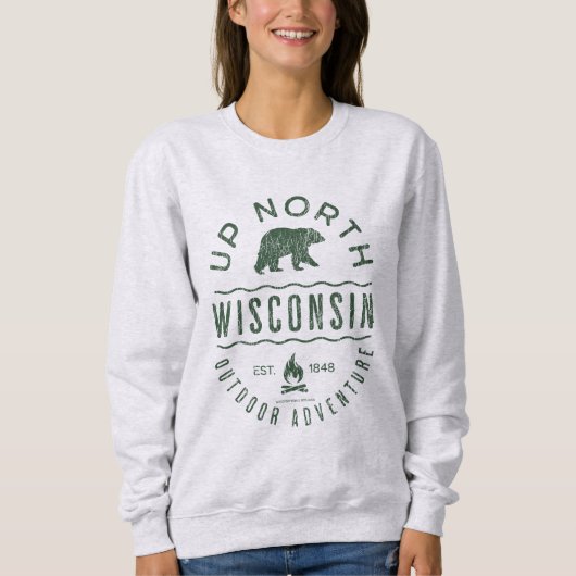 Naar het noorden van Wisconsin Trui (Voorkant)