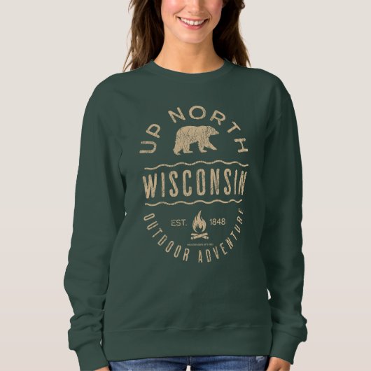 Naar het noorden van Wisconsin Trui (Voorkant)