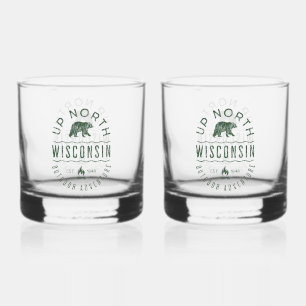Naar het noorden van Wisconsin Whisky Glas