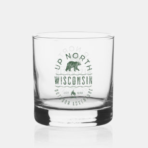 Naar het noorden van Wisconsin Whisky Glas