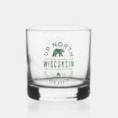 Naar het noorden van Wisconsin Whisky Glas (Achterkant)