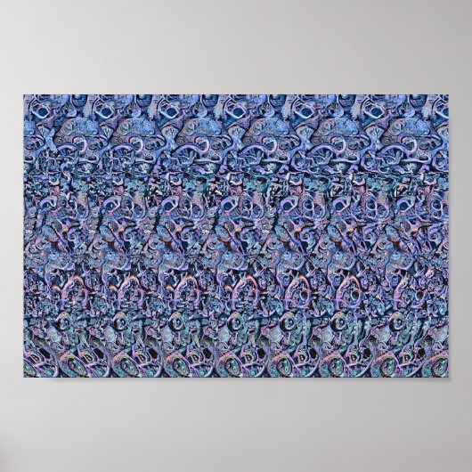 Naar het noorden - Verborgen 3D-print Poster (Voorkant)