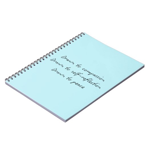 Naar het Notitieboek in Ocean Blue met gedicht (Linkerzijde)