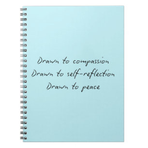 Naar het Notitieboek in Ocean Blue met gedicht